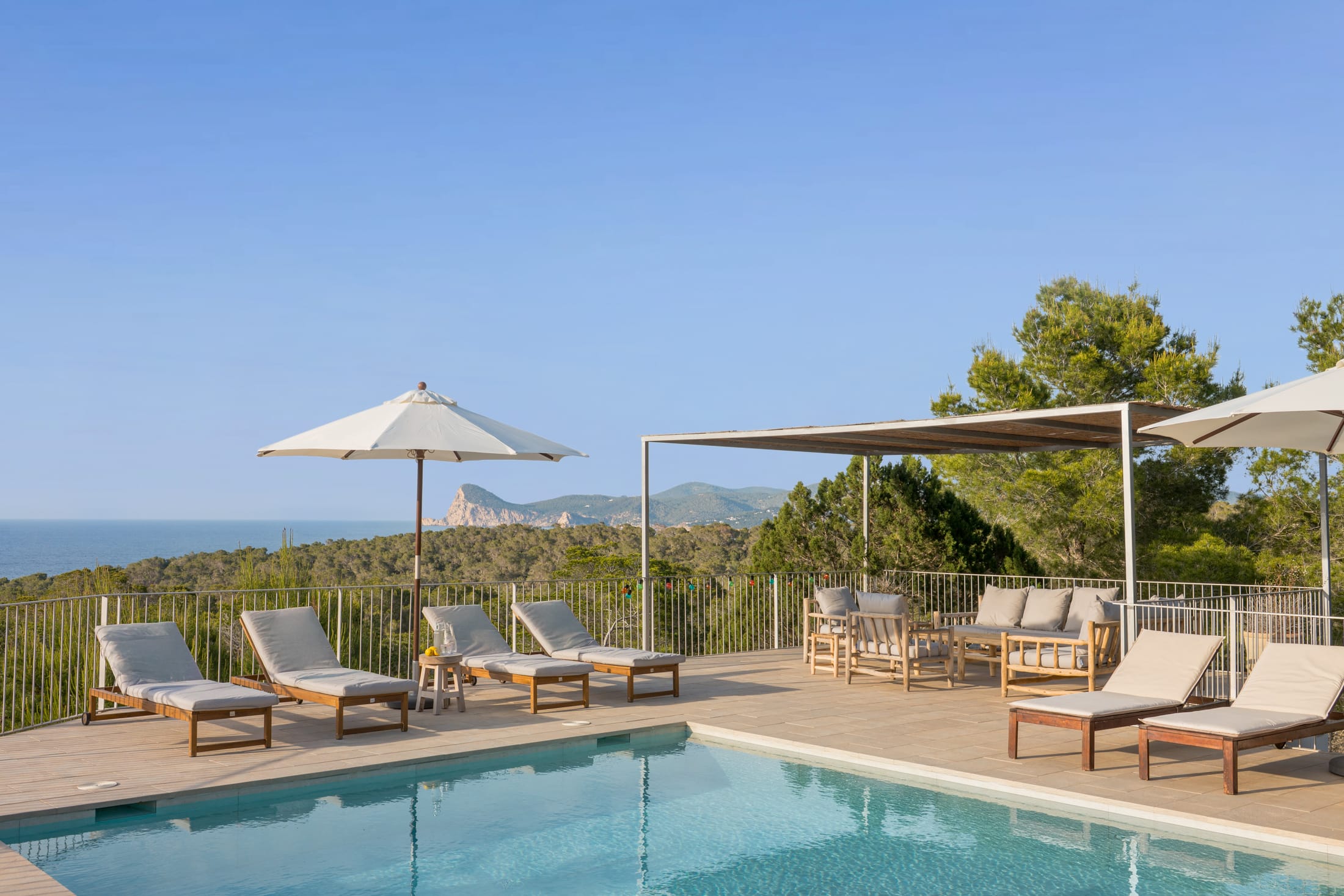 Stylish modern villa on Ibiza’s west coast with striking sea views